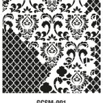 GRUNGE WALL STENCIL COLLECTION  GCSM-001