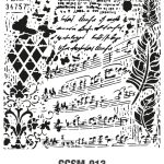 GRUNGE WALL STENCIL COLLECTION  GCSM-013