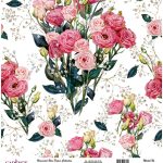 UNIVERSAL RICE PAPER COLLECTION WHITE BACKGROUND UC-044 30X30