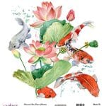 UNIVERSAL RICE PAPER COLLECTION WHITE BACKGROUND UC-089 30X30