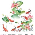 UNIVERSAL RICE PAPER COLLECTION WHITE BACKGROUND UC-090 30X30