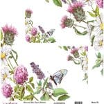 UNIVERSAL RICE PAPER COLLECTION WHITE BACKGROUND UC-119 30X30