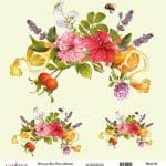 UNIVERSAL RICE PAPER COLLECTION WHITE BACKGROUND UC-127 30X30