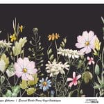 UNIVERSAL BORDURE RICE PAPER COLLECTION BLACK GROUND UBC-009 30X68