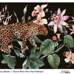 UNIVERSAL BORDURE RICE PAPER COLLECTION BLACK GROUND UBC-018 30X68