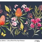 UNIVERSAL BORDURE RICE PAPER COLLECTION BLACK GROUND UBC-024 30X68