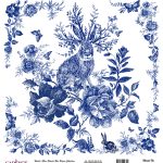 DÜNYA'NIN MAVİ TONLARI PİRİNÇ KOLEKSİYON BEYAZ ZEMİN K-003 30X30