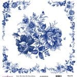 DÜNYA'NIN MAVİ TONLARI PİRİNÇ KOLEKSİYON BEYAZ ZEMİN K-007 30X30