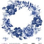 DÜNYA'NIN MAVİ TONLARI PİRİNÇ KOLEKSİYON BEYAZ ZEMİN K-011 30X30