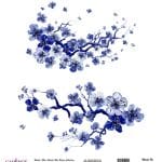 DÜNYA'NIN MAVİ TONLARI PİRİNÇ KOLEKSİYON BEYAZ ZEMİN K-014 30X30