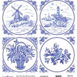 WORLD BLUE SHADES RICE PAPER COLLECTION WHITE GROUND K-024 30X30