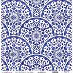 DÜNYA'NIN MAVİ TONLARI PİRİNÇ KOLEKSİYON BEYAZ ZEMİN K-029 30X30