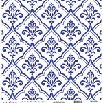 DÜNYA'NIN MAVİ TONLARI PİRİNÇ KOLEKSİYON BEYAZ ZEMİN K-031 30X30