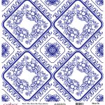 DÜNYA'NIN MAVİ TONLARI PİRİNÇ KOLEKSİYON BEYAZ ZEMİN K-041 30X30