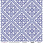 WORLD BLUE SHADES RICE PAPER COLLECTION WHITE GROUND K-043 30X30