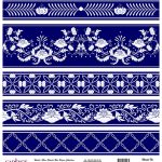 WORLD BLUE SHADES RICE PAPER COLLECTION WHITE GROUND K-050 30X30