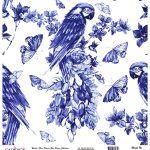 DÜNYA'NIN MAVİ TONLARI PİRİNÇ KOLEKSİYON BEYAZ ZEMİN K-055 30X30