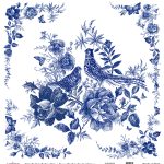 DÜNYA'NIN MAVİ TONLARI PİRİNÇ KOLEKSİYON BEYAZ ZEMİN K-002 60X60