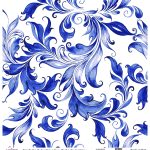 DÜNYA'NIN MAVİ TONLARI PİRİNÇ KOLEKSİYON BEYAZ ZEMİN K-025 60X60