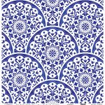 DÜNYA'NIN MAVİ TONLARI PİRİNÇ KOLEKSİYON BEYAZ ZEMİN K-029 60X60