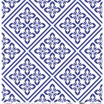 DÜNYA'NIN MAVİ TONLARI PİRİNÇ KOLEKSİYON BEYAZ ZEMİN K-043 60X60