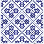 DÜNYA'NIN MAVİ TONLARI PİRİNÇ KOLEKSİYON BEYAZ ZEMİN K-045 60X60