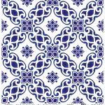 DÜNYA'NIN MAVİ TONLARI PİRİNÇ KOLEKSİYON BEYAZ ZEMİN K-046 60X60