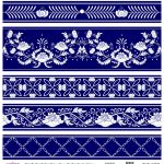 DÜNYA'NIN MAVİ TONLARI PİRİNÇ KOLEKSİYON BEYAZ ZEMİN K-050 60X60