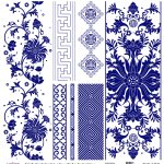 DÜNYA'NIN MAVİ TONLARI PİRİNÇ KOLEKSİYON BEYAZ ZEMİN K-051 60X60