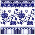 DÜNYA'NIN MAVİ TONLARI PİRİNÇ KOLEKSİYON BEYAZ ZEMİN K-052 60X60