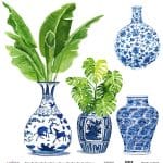 DÜNYA'NIN MAVİ TONLARI PİRİNÇ KOLEKSİYON BEYAZ ZEMİN K-053 60X60