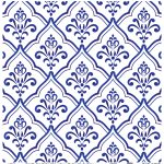 DÜNYA'NIN MAVİ TONLARI PİRİNÇ KOLEKSİYON BEYAZ ZEMİN K-031 90X90