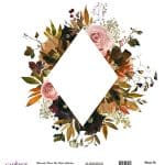 WATERCOLOR FLOWER RICE PAPER COLECTION WHITE GROUND WFC-006 30X30