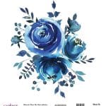 SULUBOYA ÇİÇEK PİRİNÇ KAĞIT KOLEKSİYON BEYAZ ZEMİN WFC-014 30X30