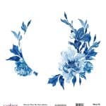 WATERCOLOR FLOWER RICE PAPER COLECTION WHITE GROUND WFC-015 30X30