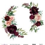 WATERCOLOR FLOWER RICE PAPER COLECTION WHITE GROUND WFC-019 30X30