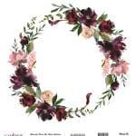 WATERCOLOR FLOWER RICE PAPER COLECTION WHITE GROUND WFC-021 30X30