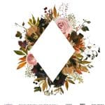 WATERCOLOR FLOWER RICE PAPER COLECTION WHITE GROUND WFC-006 60X60