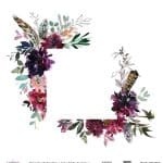 WATERCOLOR FLOWER RICE PAPER COLECTION WHITE GROUND WFC-023 60X60