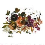 WATERCOLOR FLOWER RICE PAPER COLECTION WHITE GROUND WFC-001 90X90