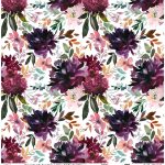 WATERCOLOR FLOWER RICE PAPER COLECTION WHITE GROUND WFC-024 90X90