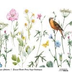 EVRENSEL BORDÜR PİRİNÇ KAĞIT KOLEKSİYON BEYAZ ZEMİN UBC-010 30X68