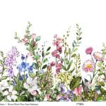 UNIVERSAL BORDURE RICE PAPER COLLECTION WHITE GROUND UBC-012 60X140