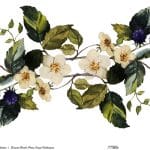 EVRENSEL BORDÜR PİRİNÇ KAĞIT KOLEKSİYON BEYAZ ZEMİN UBC-022 90X214