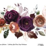 SULUBOYA ÇİÇEK PİRİNÇ KAĞIT KOLEKSİYON BEYAZ ZEMİN WFCR-004 30X68