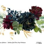 SULUBOYA ÇİÇEK PİRİNÇ KAĞIT KOLEKSİYON BEYAZ ZEMİN WFCR-013 30X68