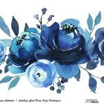 SULUBOYA ÇİÇEK PİRİNÇ KAĞIT KOLEKSİYON BEYAZ ZEMİN WFCR-017 30X68