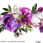 SULUBOYA ÇİÇEK PİRİNÇ KAĞIT KOLEKSİYON BEYAZ ZEMİN WFCR-024 30X68