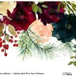 SULUBOYA ÇİÇEK PİRİNÇ KAĞIT KOLEKSİYON BEYAZ ZEMİN WFCR-032 30X68