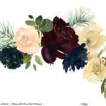 SULUBOYA ÇİÇEK PİRİNÇ KAĞIT KOLEKSİYON BEYAZ ZEMİN WFCR-010 60X140